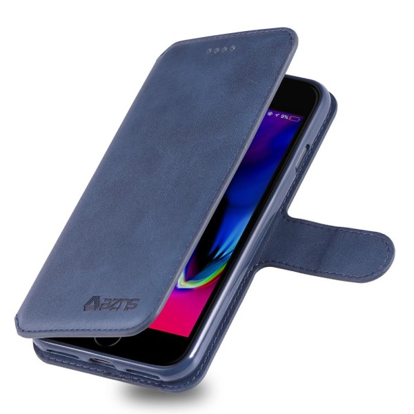 YAZUNSHI lompakkokotelo - iPhone SE 2020 Blå