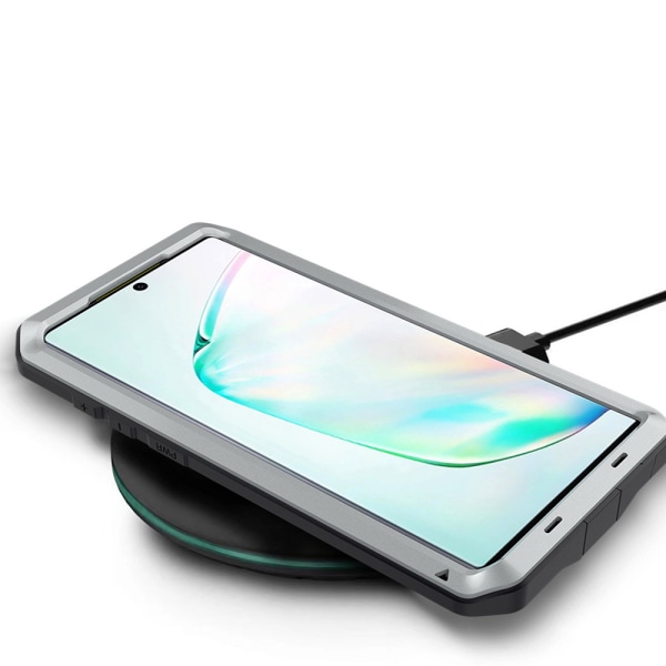 Professionellt Skyddsskal - Samsung Galaxy Note10 Plus Silver