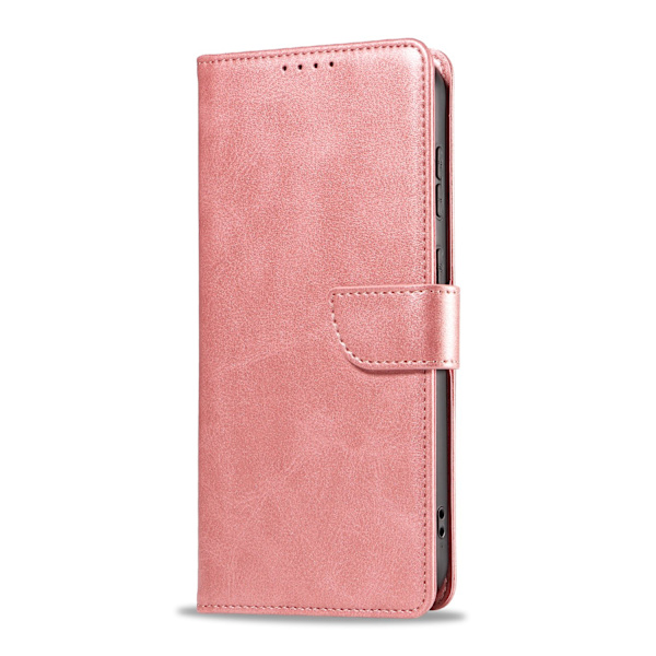S24 Plus - Läderplånboksfodral i 6 färger Pink gold