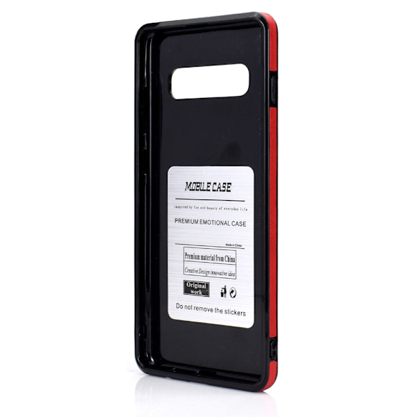 Glat stilfuldt cover med kortrum - Samsung Galaxy S10 Plus Mörkblå