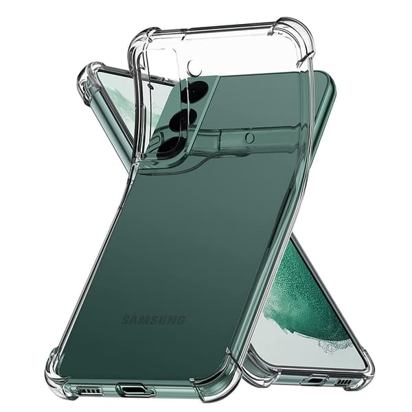 Silikonskal med effektiv stötdämpning- Samsung Galaxy S22 Blå/Rosa
