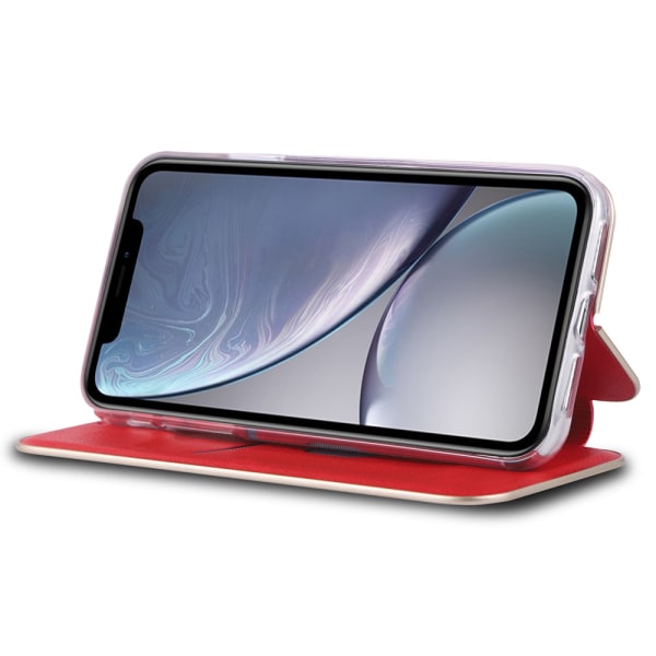 iPhone X/XS - Smart Effective Wallet Cover Röd