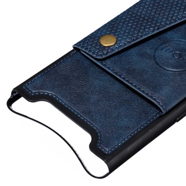 Samsung Galaxy A80 - Robust fleksibelt cover med kortholder Grå
