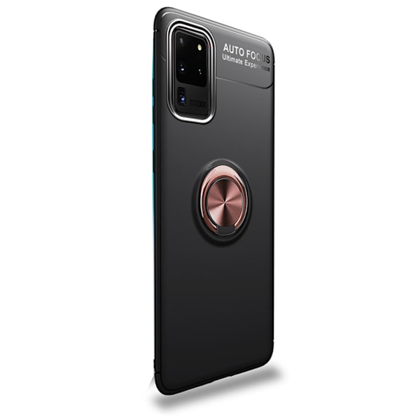 Samsung Galaxy S20 Ultra - Smidigt Skal med Ringhållare Blå