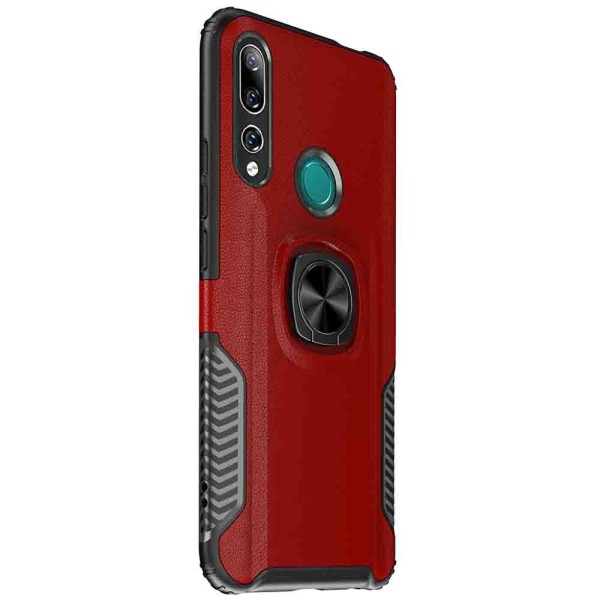 Stilfuldt cover med ringholder - Huawei P Smart Z Röd