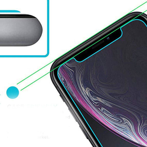 iPhone XS Max 2-PAK Skjermbeskyttere 9H HD-Clear Transparent/Genomskinlig