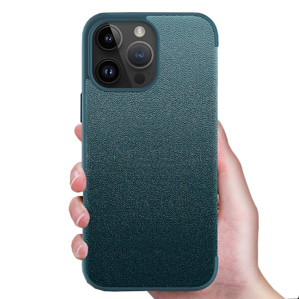 iPhone 12 Pro Max Skyddande Läderfodral  Smart Design Lila