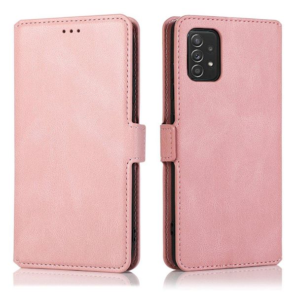 Smidigt Stilsäkert Plånboksfodral - Samsung Galaxy A52 Svart