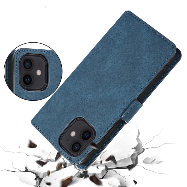 Eksklusivt fleksibelt lommebokdeksel FLOVEME - iPhone 12 Mini Brun