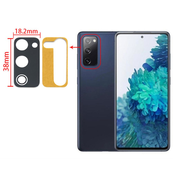 2-PACK Kameralinsecover Galaxy A02s 2.5D HD-Clear Ultra tynd