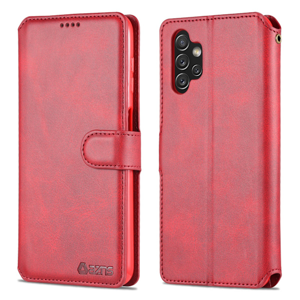 Glat AZNS Wallet Case - Samsung Galaxy A13 4G Röd