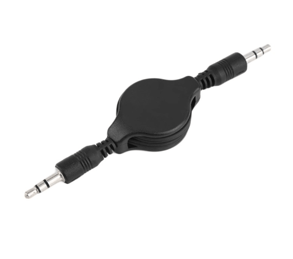 AUX-förlängningskabel 3,5mm (Ljudkabel) Svart Svart