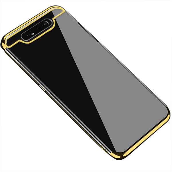 Genomtänkt Slittåligt Silikonskal - Samsung Galaxy A80 Roséguld