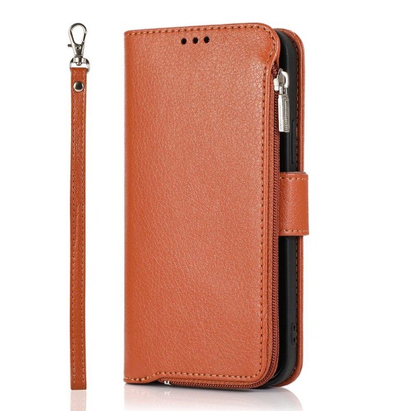 Tyylikäs käytännöllinen lompakkokotelo - iPhone 12 Mini Röd