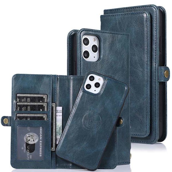 iPhone 11 Pro Max - Elegant Smart Plånboksfodral Röd