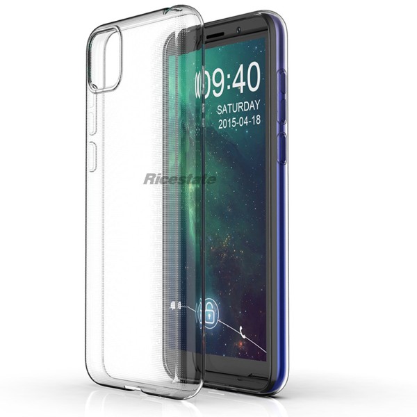 Stødsikkert FLOVEME silikonecover - Huawei Y5p Transparent/Genomskinlig