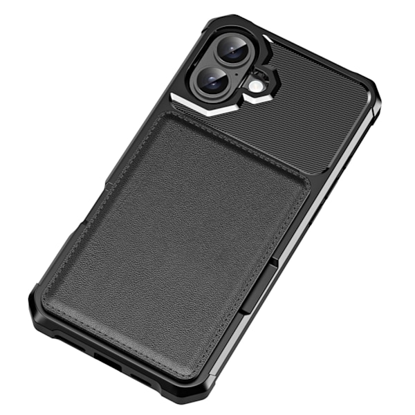 iPhone 16 Card Case - Slimmat & Hållbart Svart