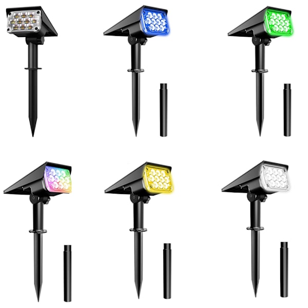 Kraftfull Solcells Utomhusbelysning Solpanel Gul