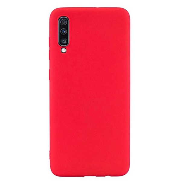 Samsung Galaxy A70 - Elegant Skyddsskal i Silikon Röd