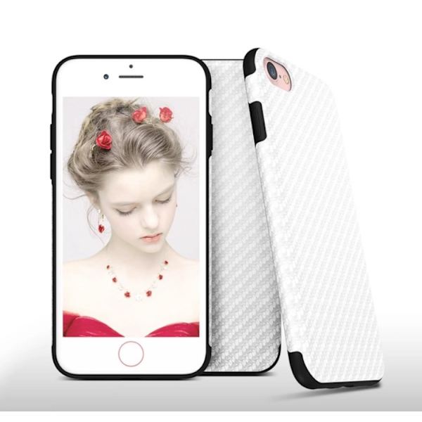 Exklusivt Stilsäkert Smart Skal till iPhone 7 (Karbonfinish) Brun