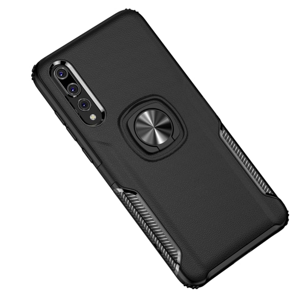 Huawei P20 Pro - Elegant Skal med Ringhållare (LEMAN) Röd