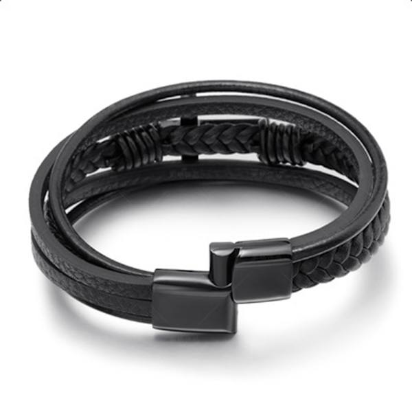Stilsäkert Armband KORS (PU-läder) Guld 19CM