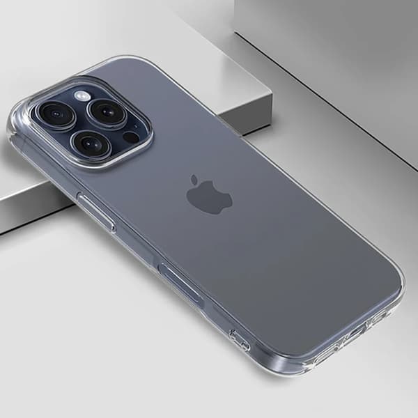 iPhone 16 Pro Max -Exklusivt silikonskal Genomskinlig