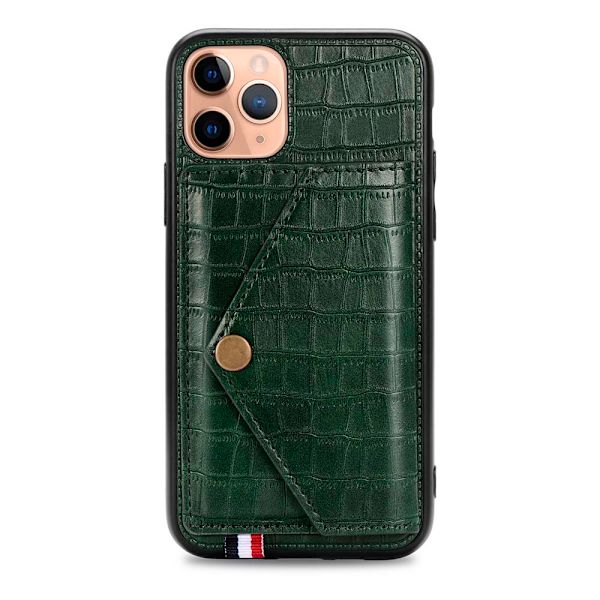 Praktiskt Skal med Kortfack - iPhone 11 Pro Max Blå