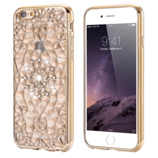 iPhone 6/6S - Eksklusivt glitterdeksel "Diamond" høy kvalitet Genomskinlig