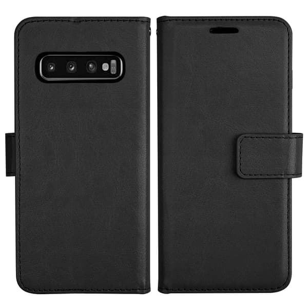 Stilrent Plånboksfodral (Dubbelfunktion) - Samsung Galaxy S10+ Röd Röd