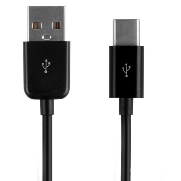 Glat holdbart USB til Type-C fjederopladningskabel Vit