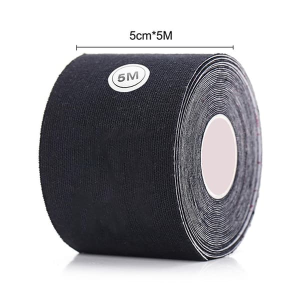 Smidig Elastisk Självhäftande BH Bröst Tejp Svart 5CM BREDD