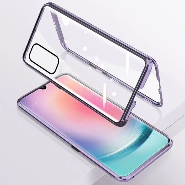 Samsung Galaxy A24 4G - Magnetiskt Dubbelsidigt Skal Guld