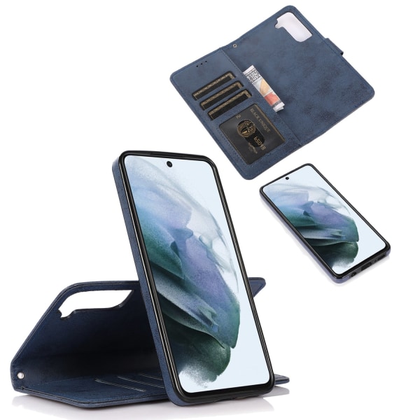 Stilig lommebokdeksel (skallfunksjon) - Samsung Galaxy S21 FE Himmelsblå