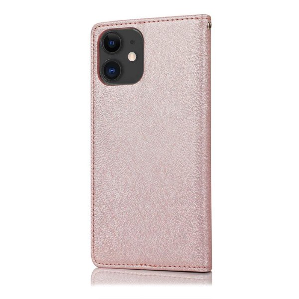 Gjennomtenkt fleksibelt lommebokdeksel (FLOVEME) - iPhone 12 Mini Roséguld