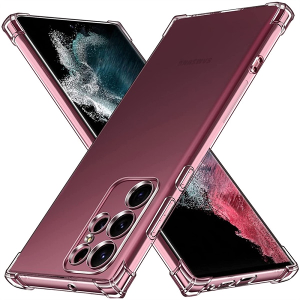 Elegant Skyddsskal - Samsung Galaxy S23 Ultra Blå/Rosa