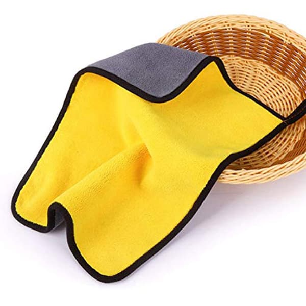 Microfiber Handduk Perfekt för bil m.m. Superabsorberande fibrer Gul 30*30 CM