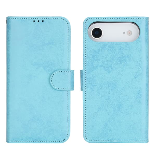 iPhone 17 Air LEMAN Plånboksfodral  Handledsrem & Skydd Svart