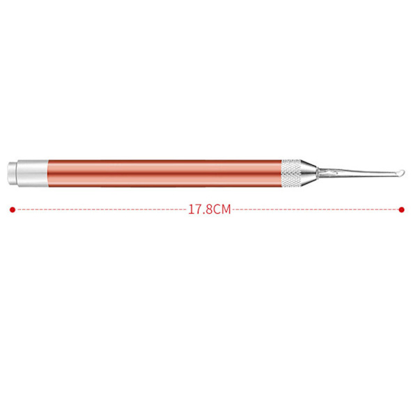 Praktiskt LED Earpick/Öronvax Borttagnings-Verktyg Roséguld