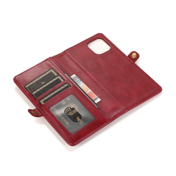 Vankka lompakkokotelo - iPhone 13 Pro Röd