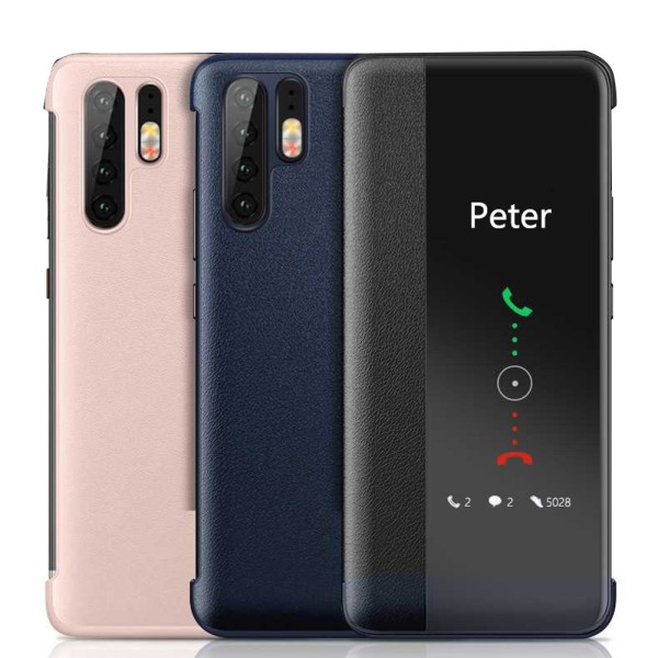 Huawei P30 Pro - Eksklusivt Smart View Case (NKOBEE) Mörkblå