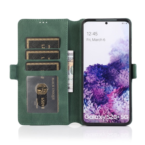 Smidigt Stilsäkert Plånboksfodral - Samsung Galaxy S20 FE Mörkblå