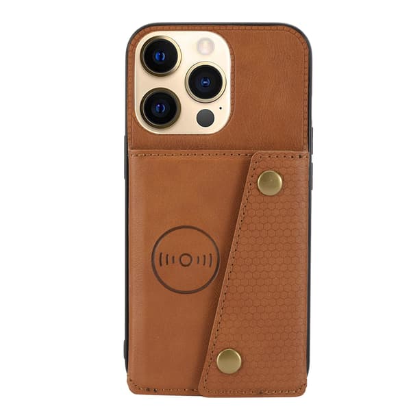 Glat cover med kortrum - iPhone 14 Pro Röd