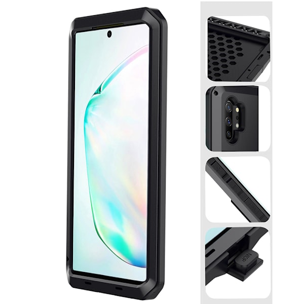 Samsung Galaxy Note10 Plus - Genomtänkt Effektfullt Skal Vit Vit