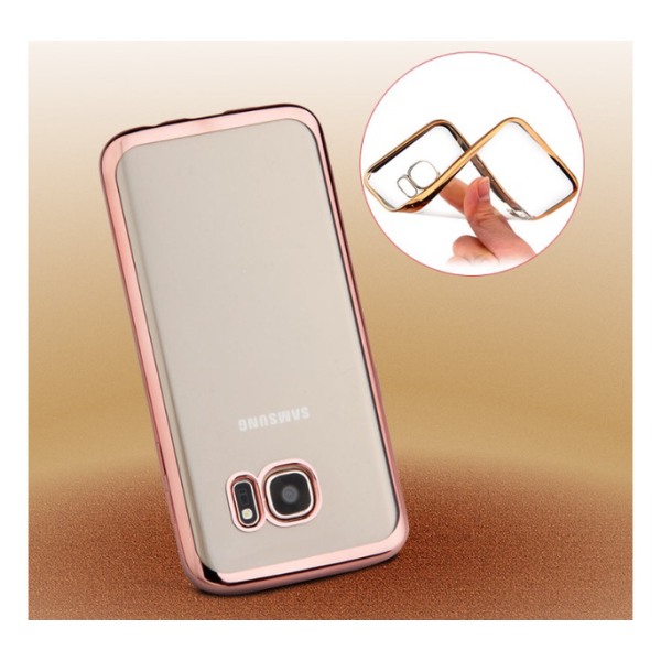 Elegant beskyttelsesdeksel i metallfinish for Samsung Galaxy S7 Guld