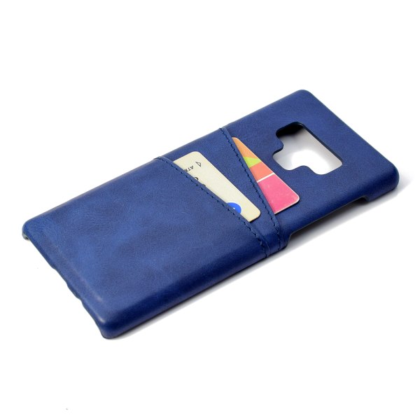 Cover med kortslot til Samsung Galaxy Note 9 (Vintage) Marinblå