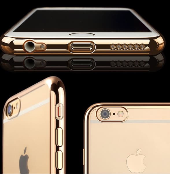 iPhone 6/6S - Stilrent Silikonskal från LEMAN Silver/Grå