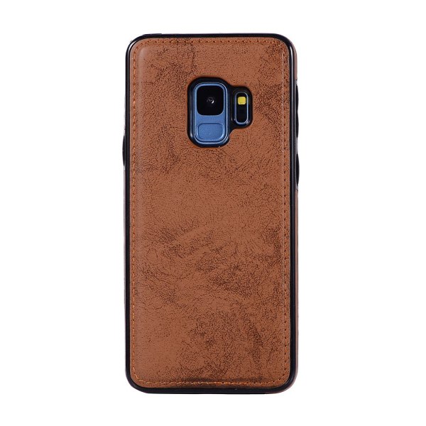 Samsung Galaxy S9 - Silk-Touch Etui med Lommebok og Deksel Marinblå