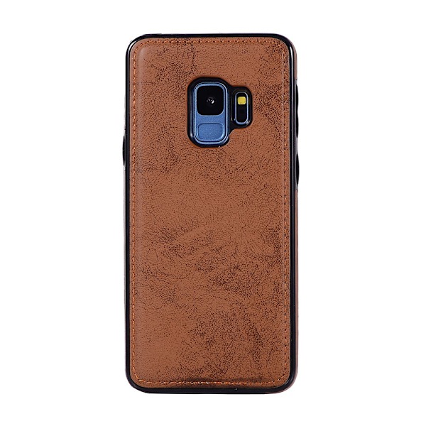 Samsung Galaxy S9 - Silk-Touch-kotelo lompakolla ja kuorella Svart