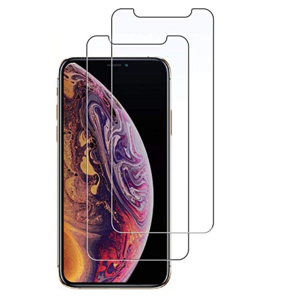 iPhone XS Max 2-PACK skjermbeskytter 9H HD-Clear Transparent/Genomskinlig